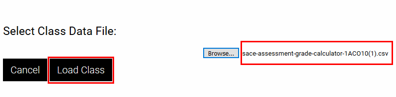 Load a class - Select file